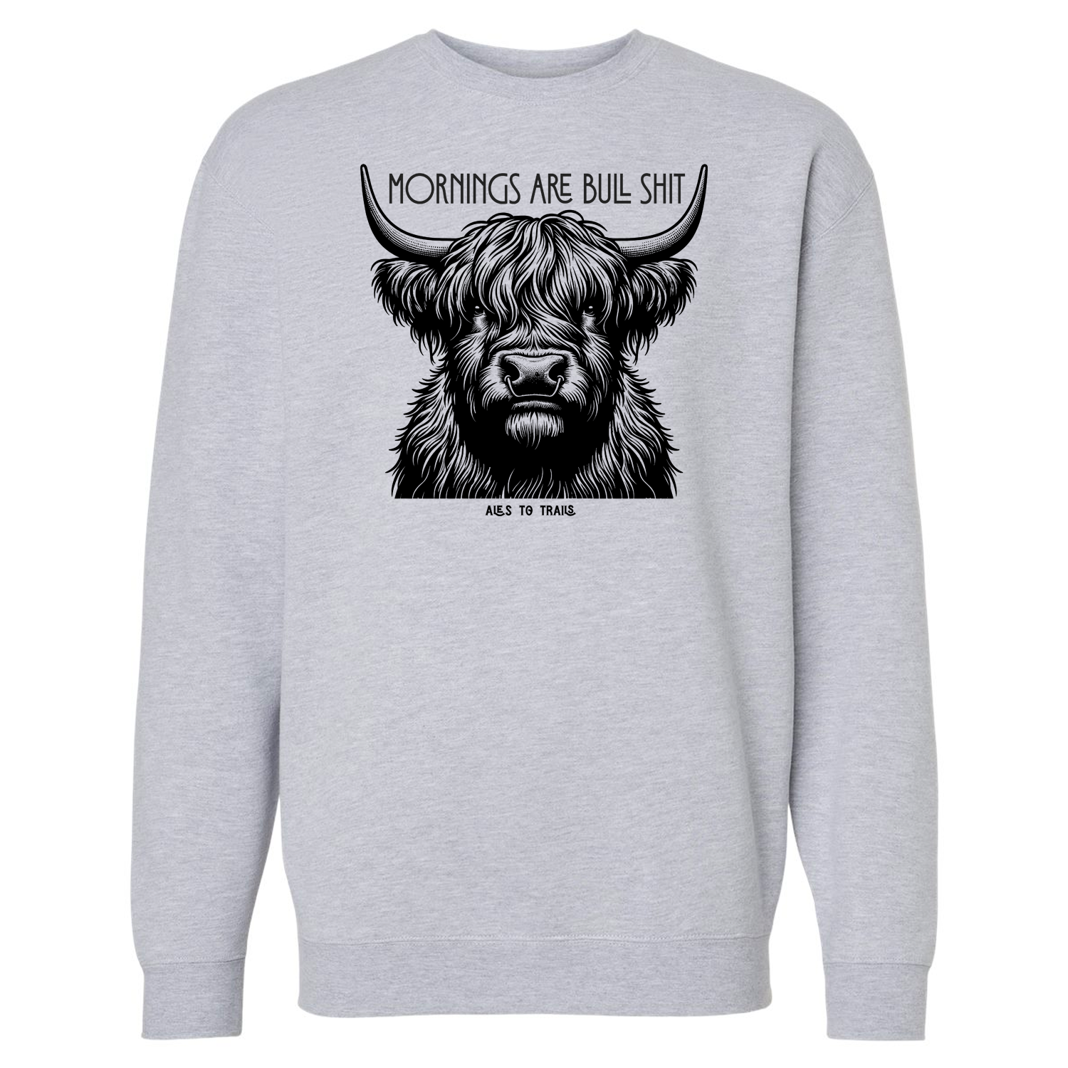 Mornings are Bull Boxy Sweatshirt