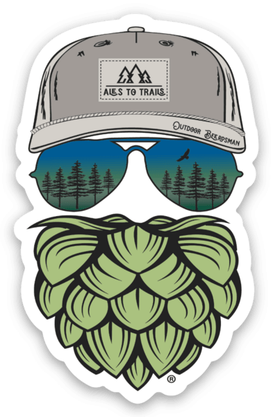 The Beer Hiker Decal - Ales to Trails