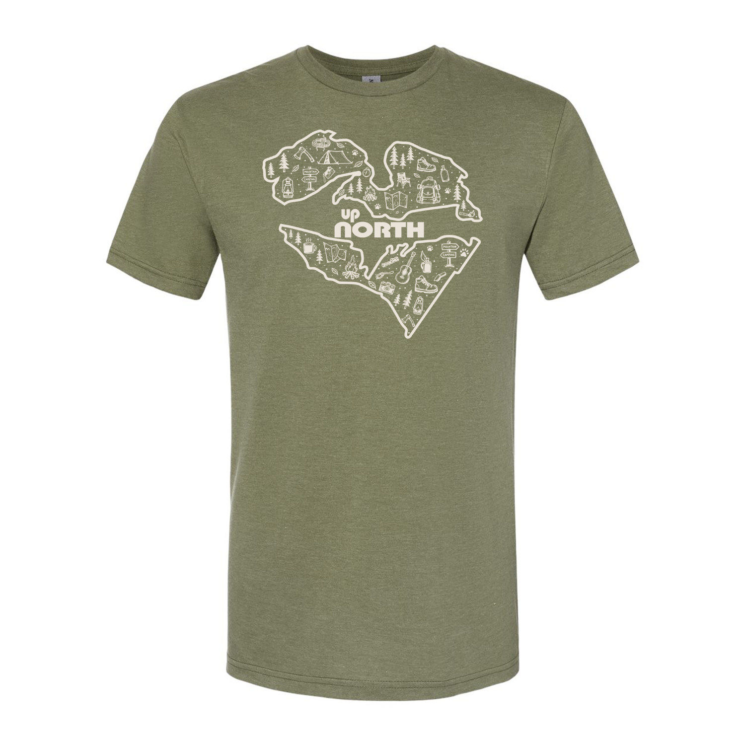 Michigan Up North Camping T-Shirt