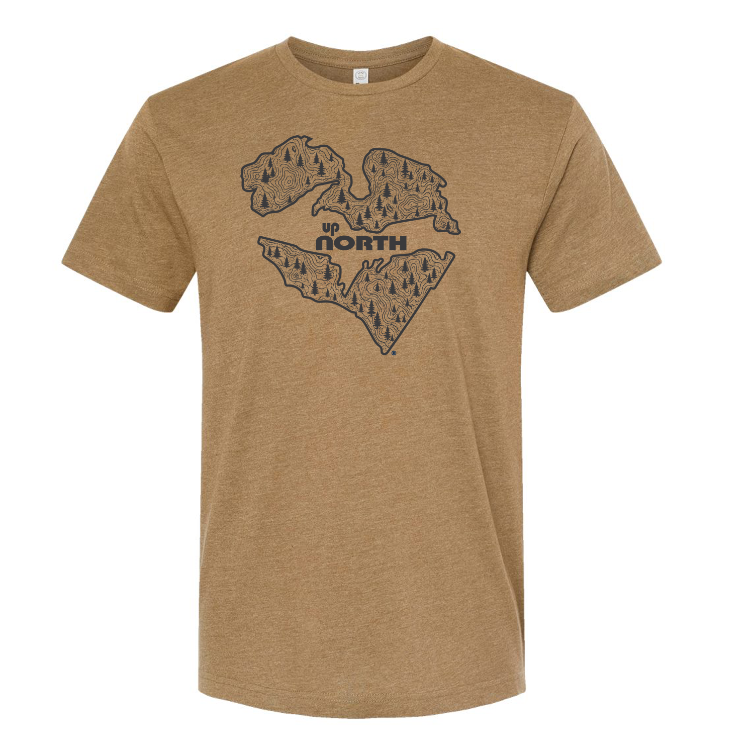 Up North Michigan Topography T-Shirt