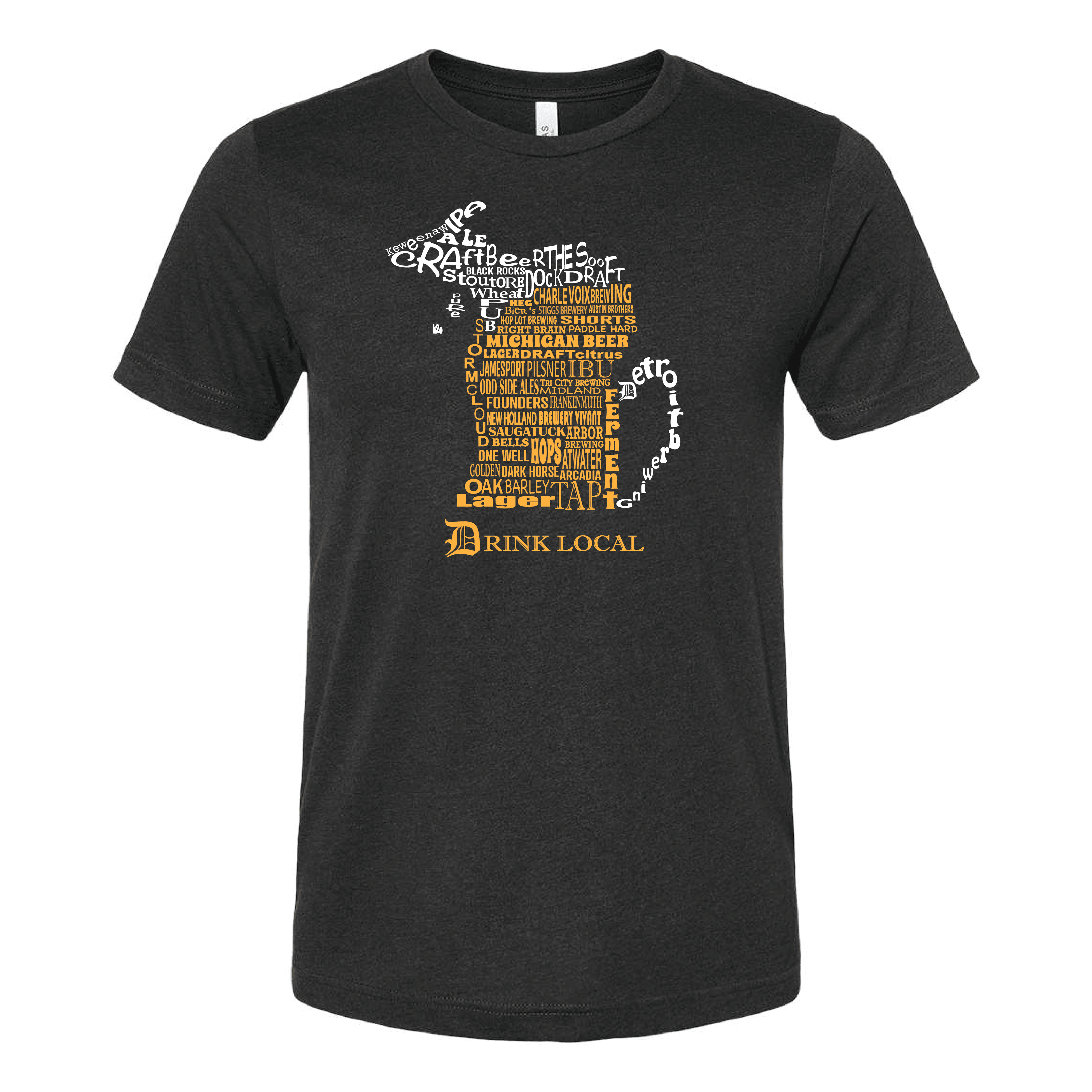 Michigan Beer Map T-Shirt - Ales to Trails